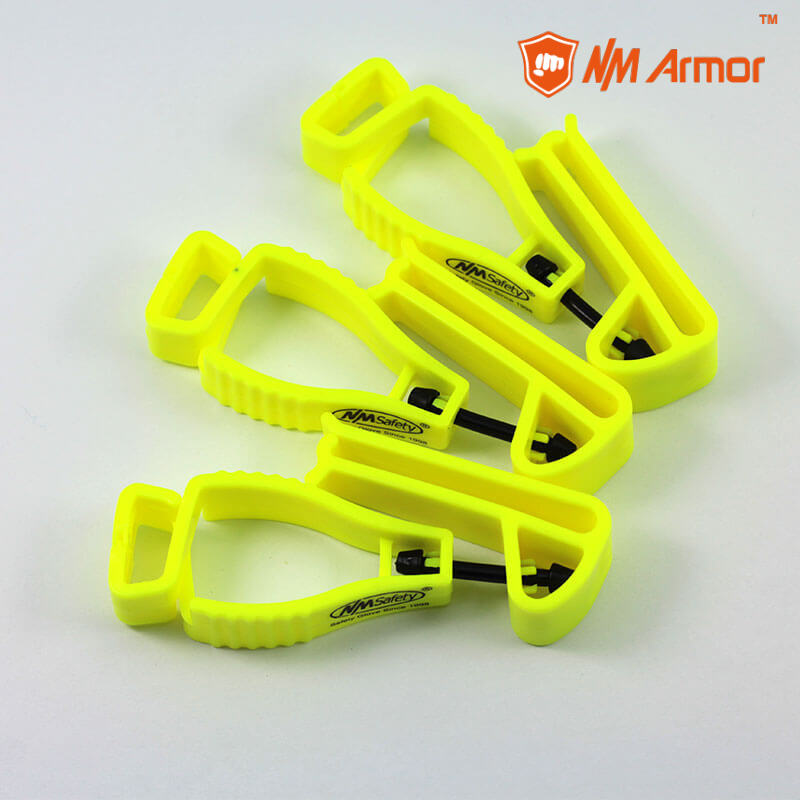Yellow plastic work gloves clip holder-GLCL004-YL