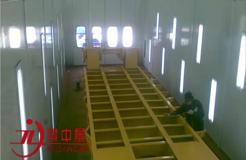 Customizable Large Spray Booth Automatic Spray Booth Full Down Draft Pit Under Ground Paint Room Paint Oven