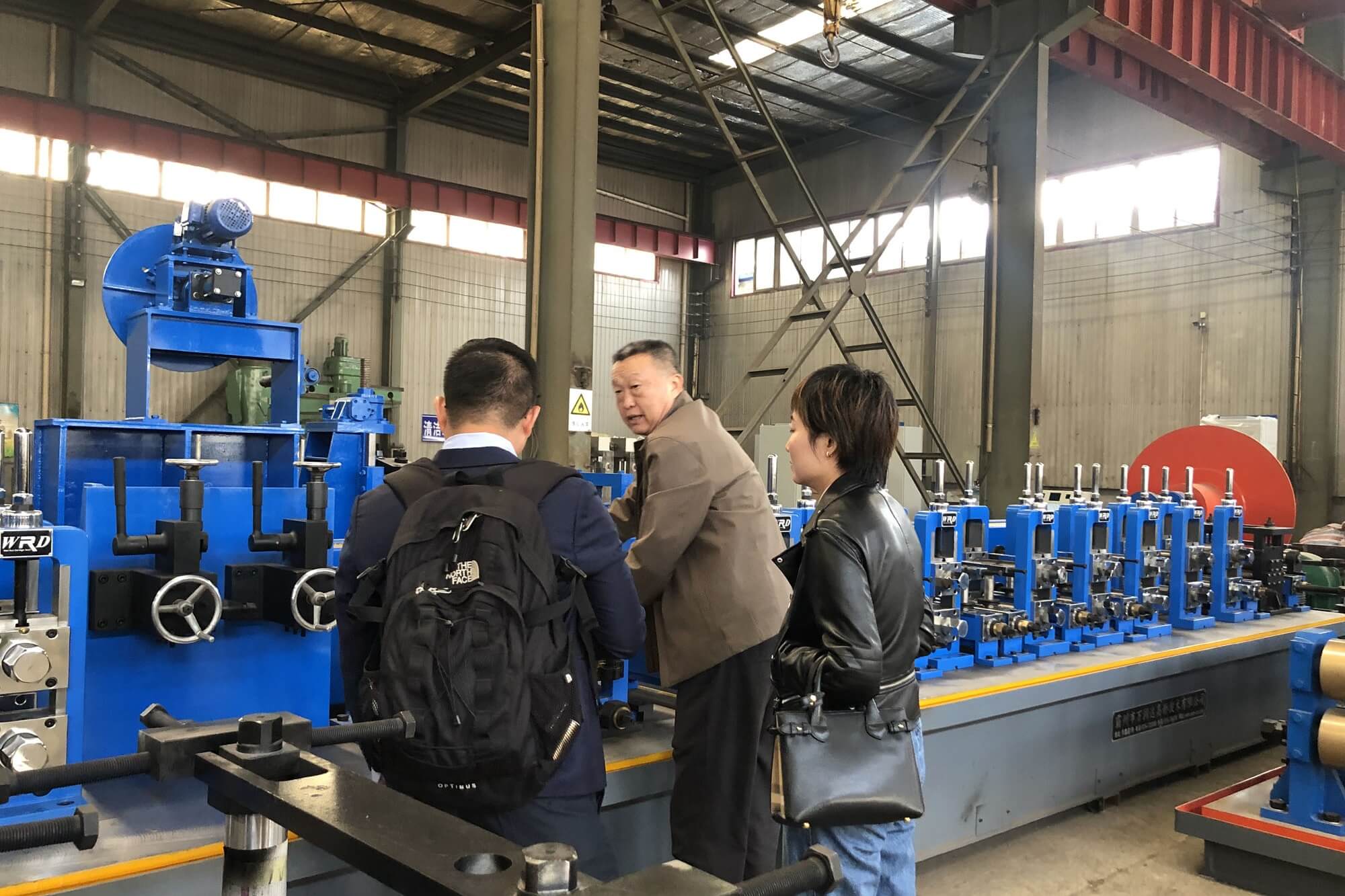 Korean customers come to WRD to discuss ERW mill line technical solutions
