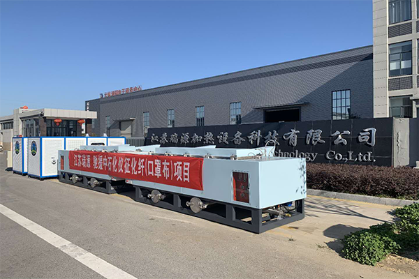 The meltblown machine ready for Sinopec Group