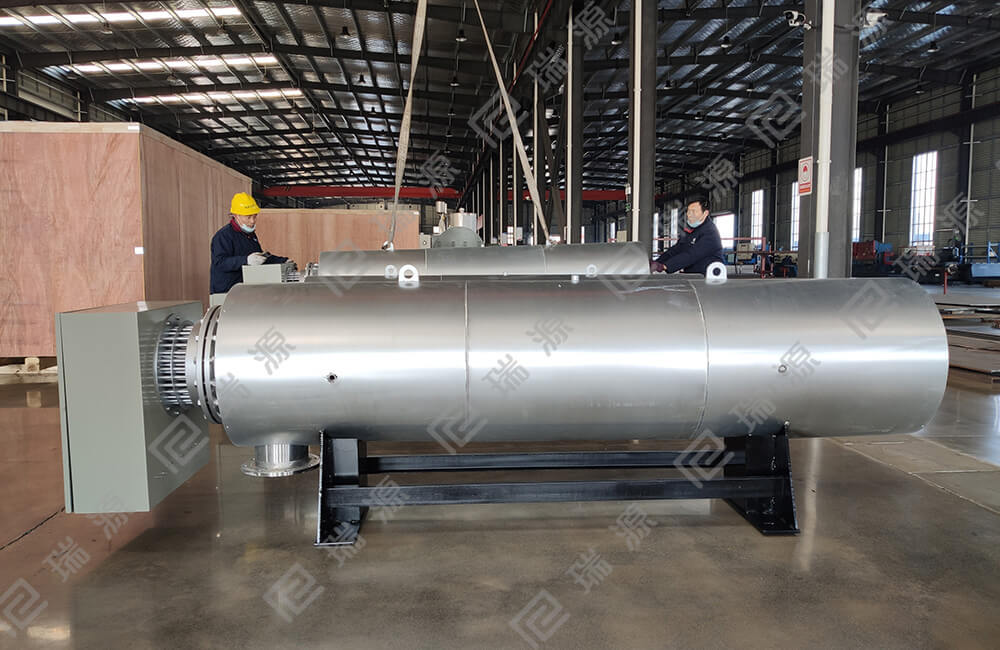 electrical process air heater for meltblown fabric in polypropylene spunbond nonwoven line