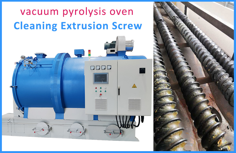 Vacuum Pyrolysis Furnace for Cleaning Extrusion Screws