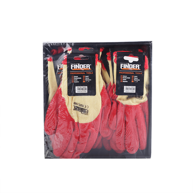 Working Gloves-Yellow Red