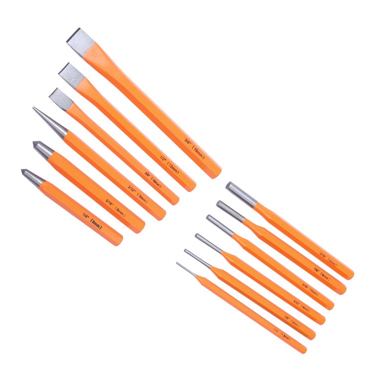 12pcs Cold Chisel And Punch Set