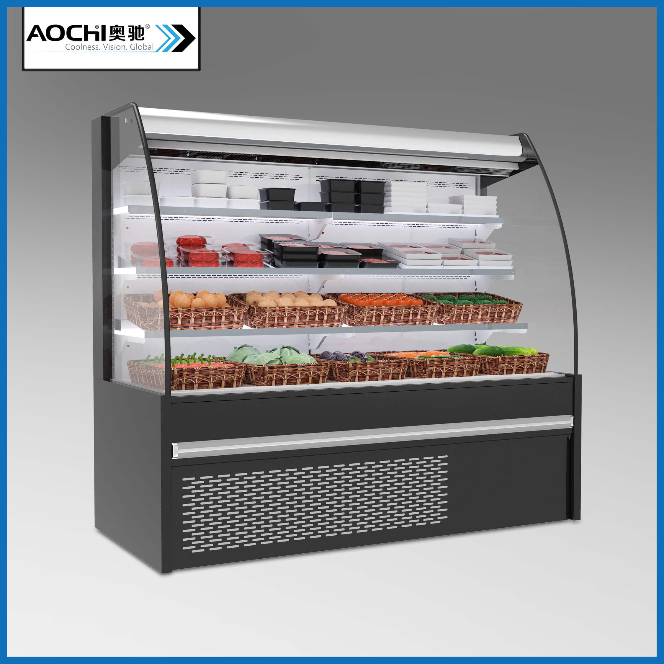 supermarket multideck showcase