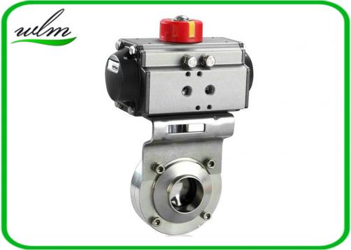 Sanitary Hygienic Pneumatic Actuator Butterfly Valve