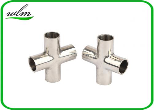 Sanitary Pipe Fittings DIN/SMS/3A/BS Weld Tri Clamp Thread Cross