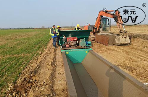 Trapezoid shape Ditch forming machine