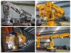 1t@18m Hydraulic Folding Telescopic Boom Offshore Marine Crane Finished
