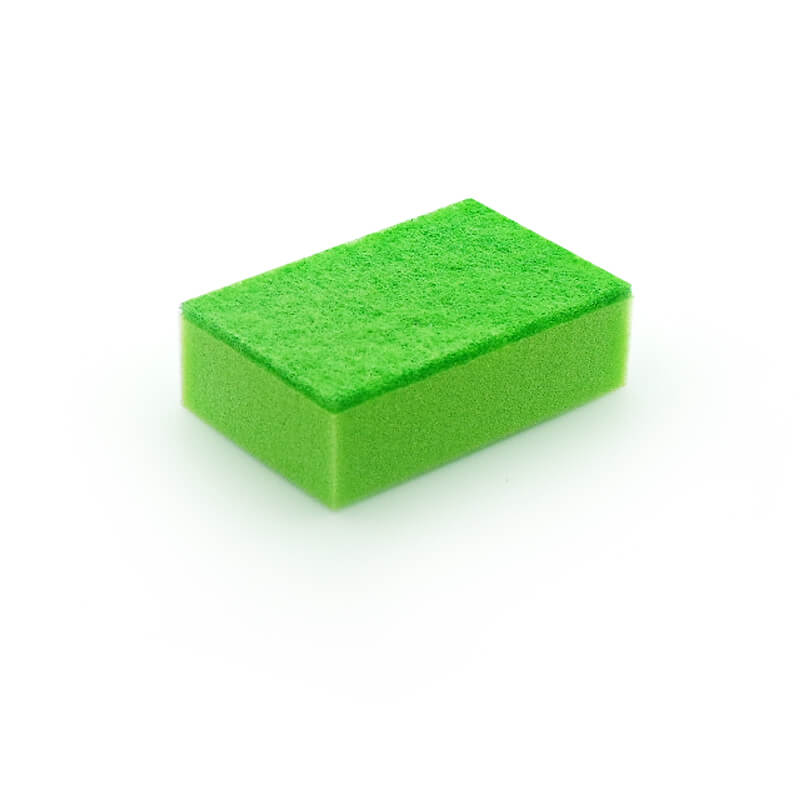 High density soft sponge scrubbers