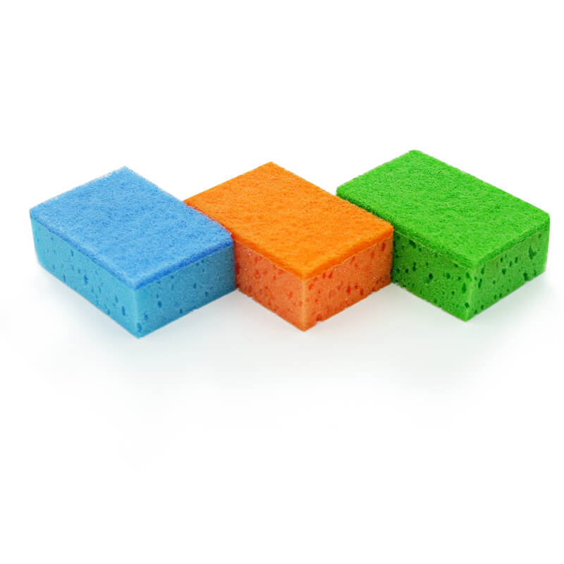 Non-scratch colorful sponge scourers