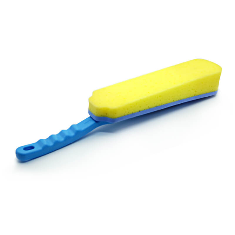 Long handle cleaning sponge brush