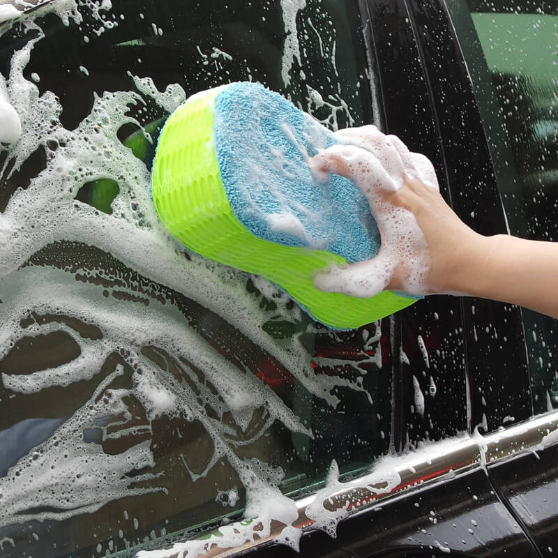 Microfiber car wash sponge