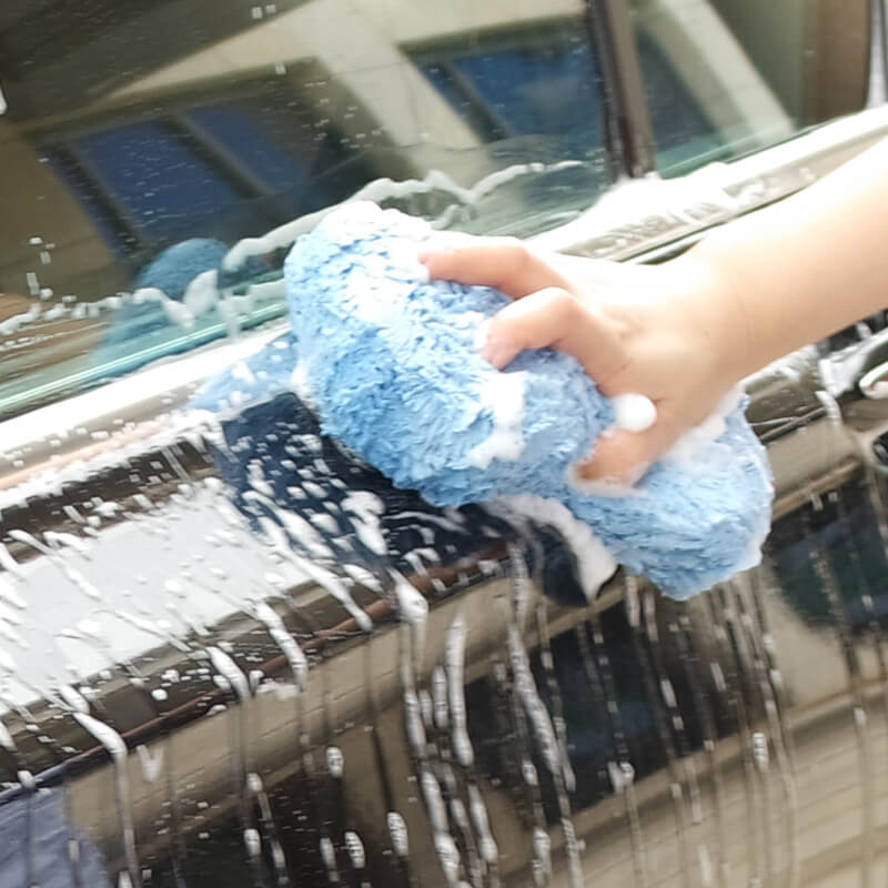Microfiber car wash sponge