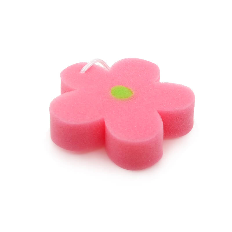 Flower shape bath sponge