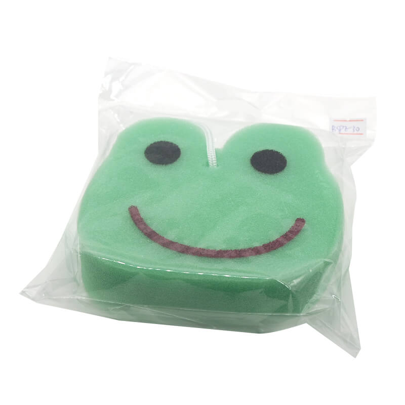 Frog bath sponge