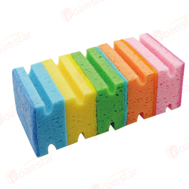 Multicolored Grip Sponge Scrubbers FK031