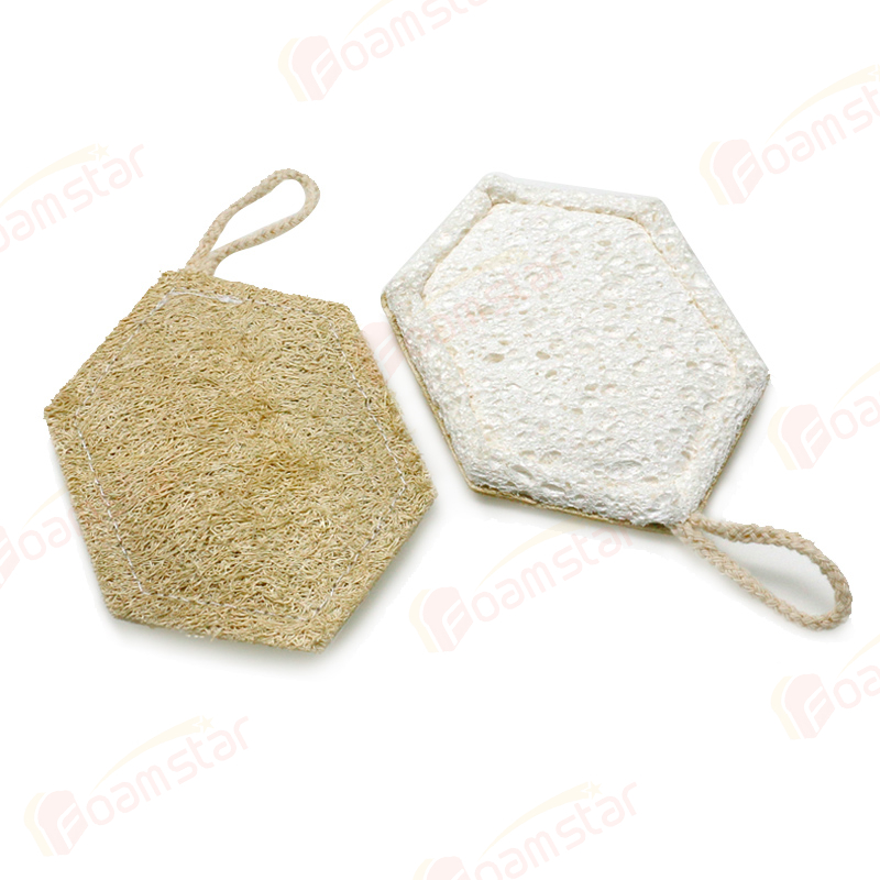Loofah Sponge-Hexagon FJ010