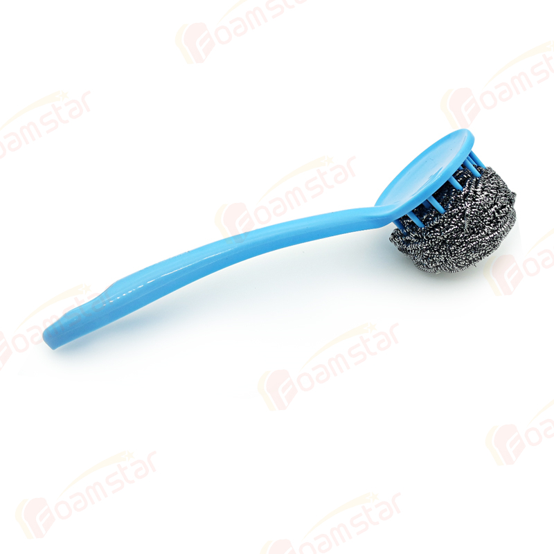 Stainless Steel Scourer With Handle FA015