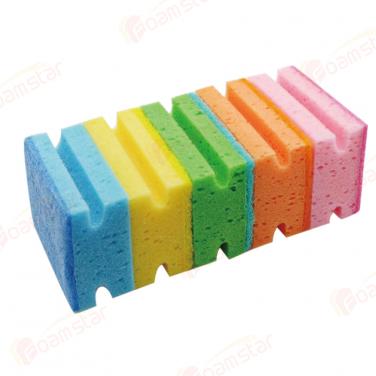 Multicolored Grip Sponge Scrubbers FK031