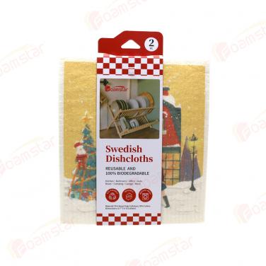 Christmas Swedish Dish Cloths FJ036