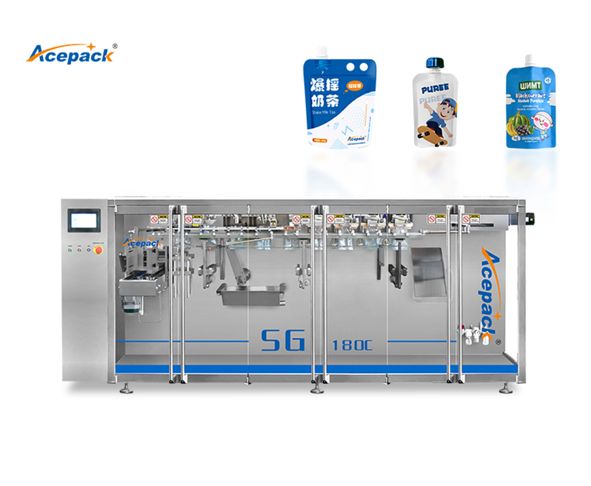 Corner-Spout Premade stand up pouch packaging machine