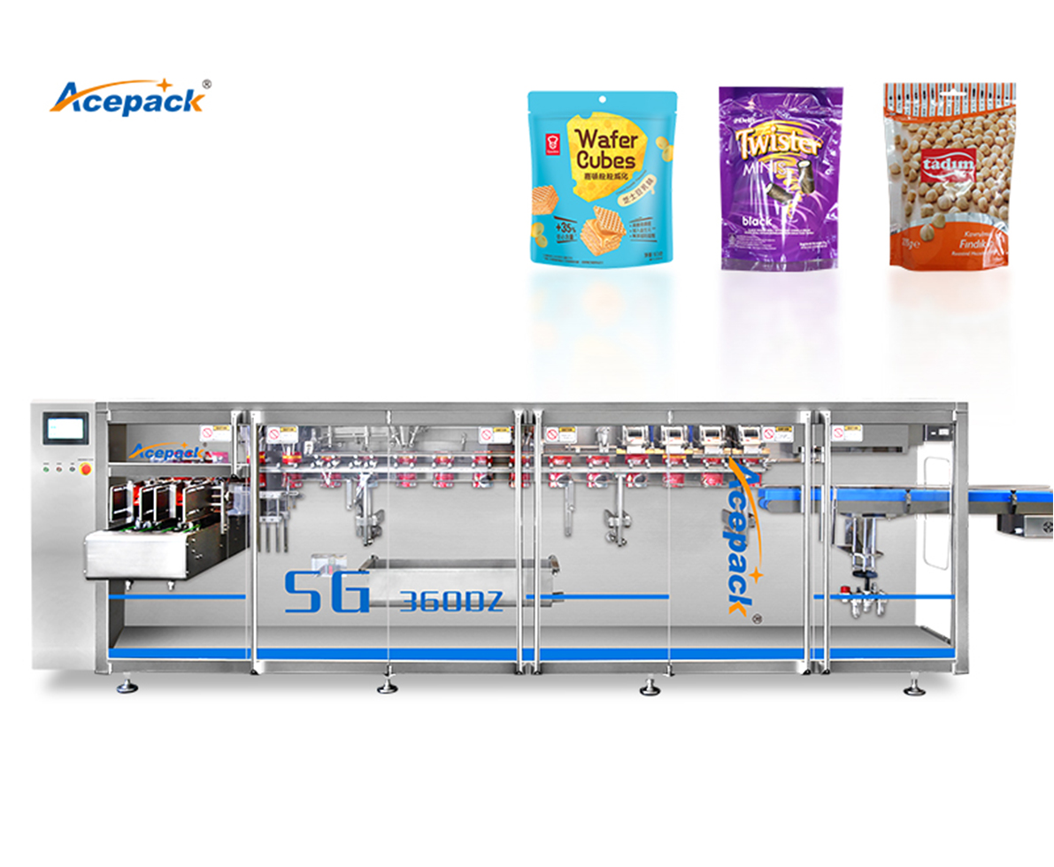Zipper Premade stand up pouch packaging machine