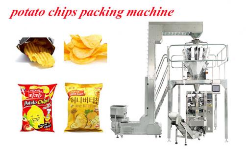 foto de la máquina de embalaje de chips