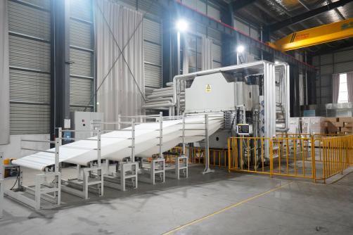 Multilayer vulcanizing press