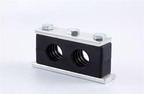 Heavy Duty Double PA Pipe Clamp