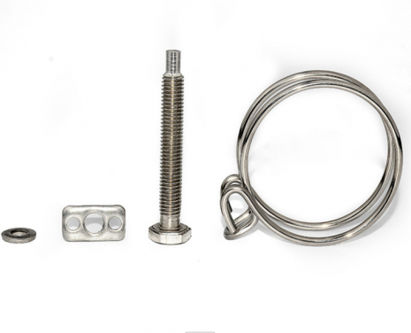 Double wire hose clamp