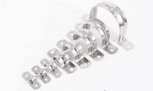 Metric carbon steel u type pipe clamps saddles hose clamps