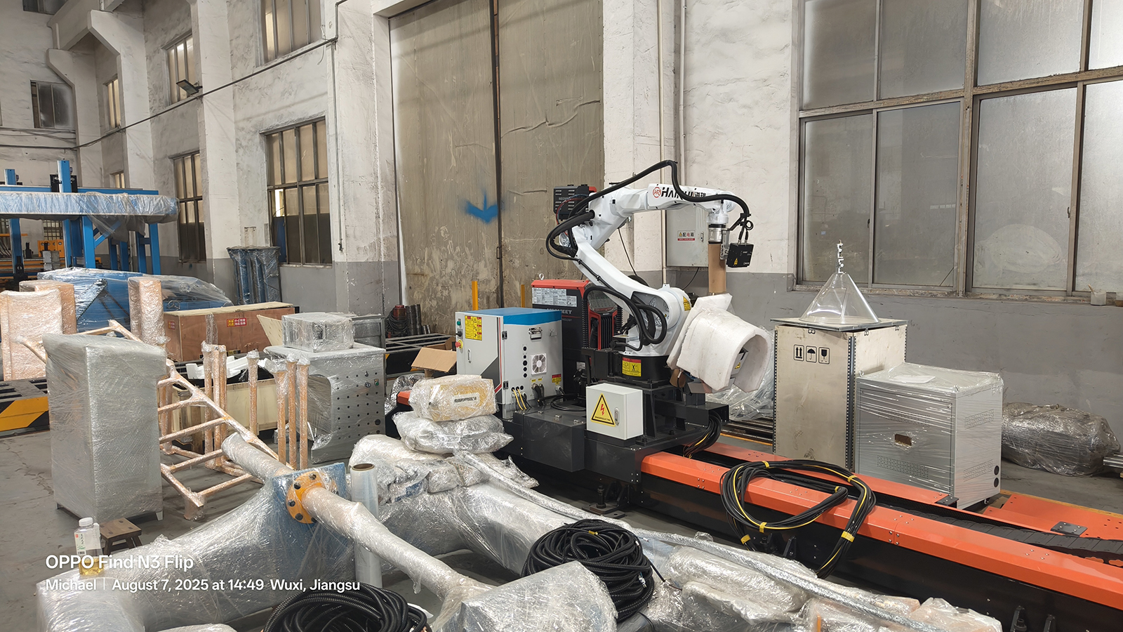 Steel Structure Intelligent Robot Welding Workstation Ship To Ghana, September 2025