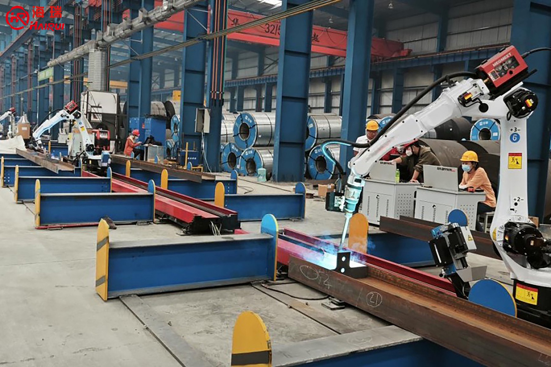 Steel Structure Intelligent Robot Welding Workstation