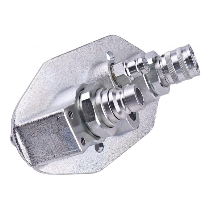 7246784 Hydraulic Flat Face Quick Coupler Block 48MM