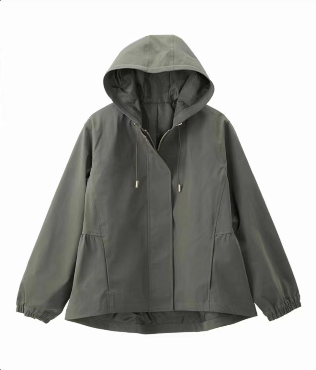 Long-sleeved hooded jacket