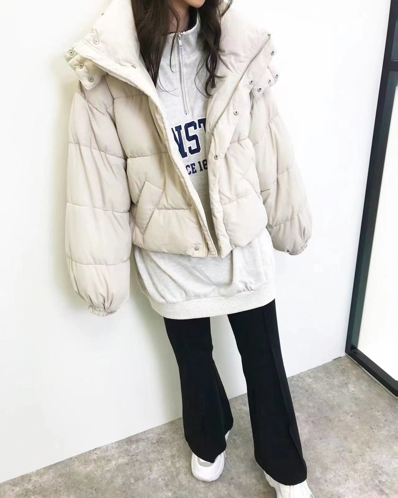 Beige cotton coat