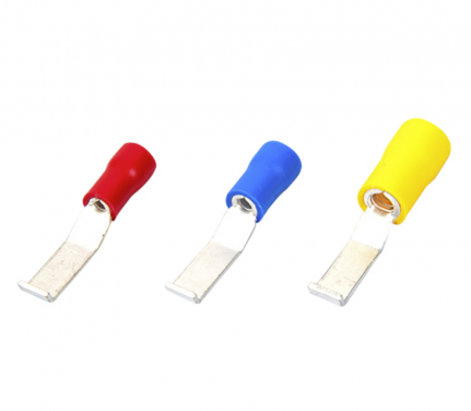 PVC-Insulated Double Crimp Lipped Blade Terminal