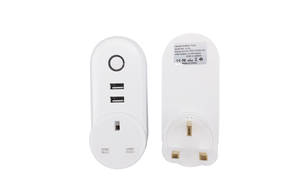 UK Smart Wifi Plug With Usb