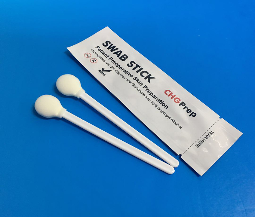 MIP-708F Skin protection CHG antiseptic medical swab stick