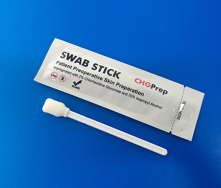 Mantacc MIP-712F Skin Preparation CHG Disinfectant Swabstick