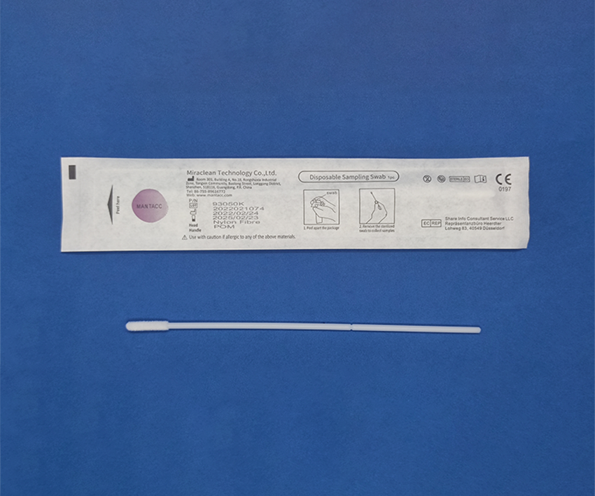 93050K Disposable Sampling Flocked Oropharyngeal and Laryngopharyngeal Swab For Flu A/B Testing