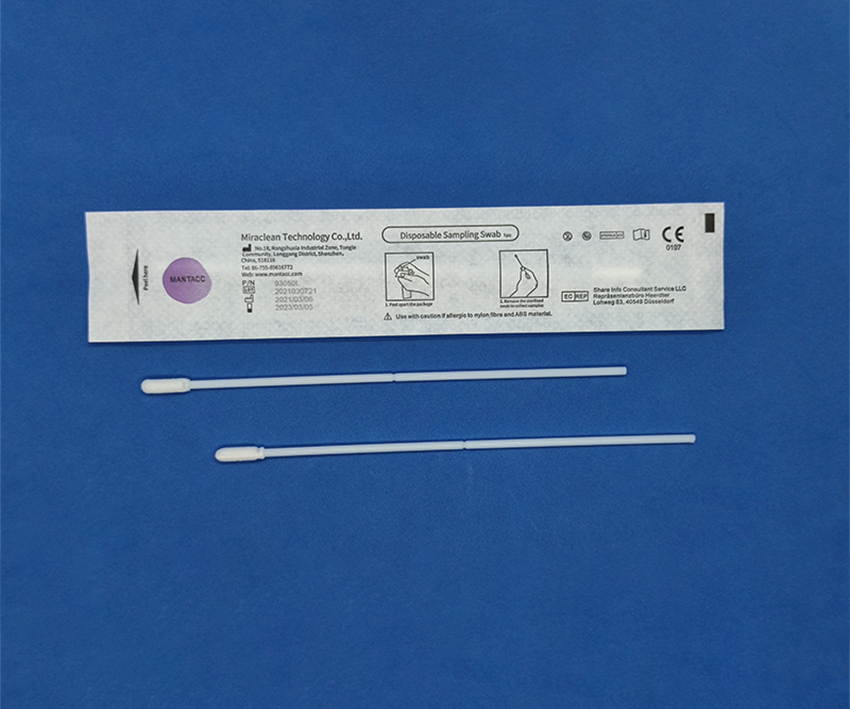 93050L Disposable Sampling Foam Laryngopharyngeal Swab for Oral Specimen Collection