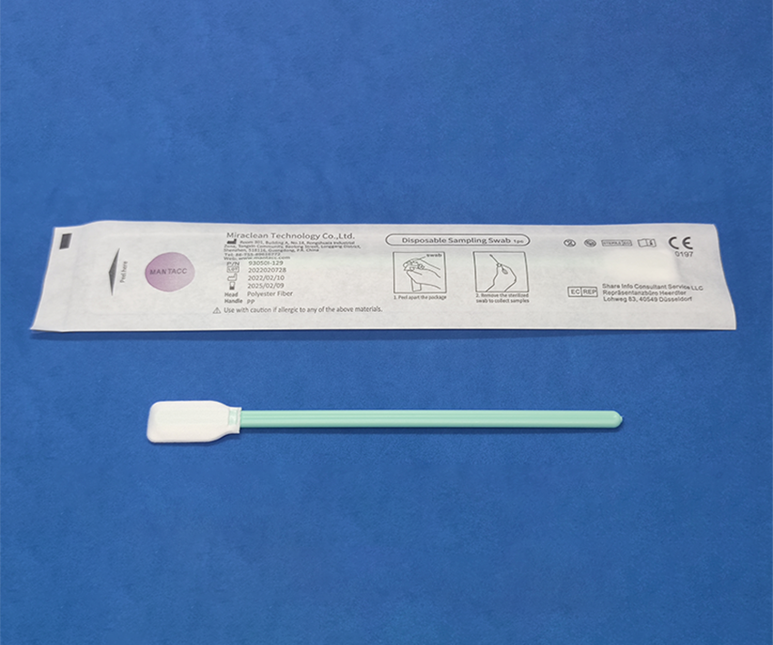 93050I-129 Disposable Sampling Polyester Oropharyngeal Buccal Swab For DNA Collection