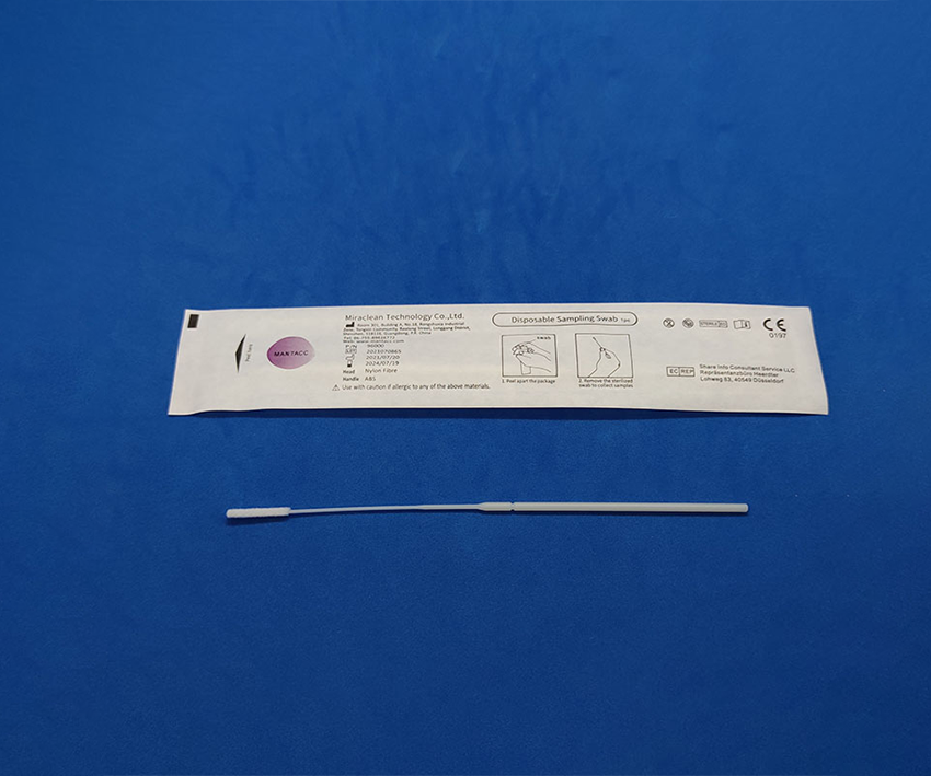 Mantacc 96000 6'' Flocked Sampling Nasopharyngeal Swab w/ABS Handle, 83.5mm Breakpoint