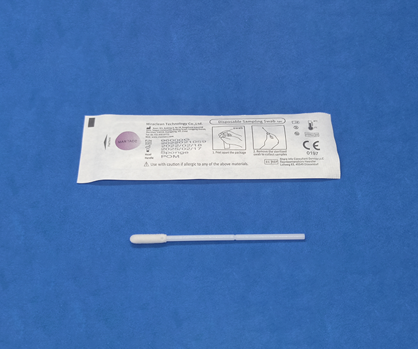 Mantacc 96000G 3'' Foam Sampling Nasal Swab w/POM Handle, 45mm Breakpoint