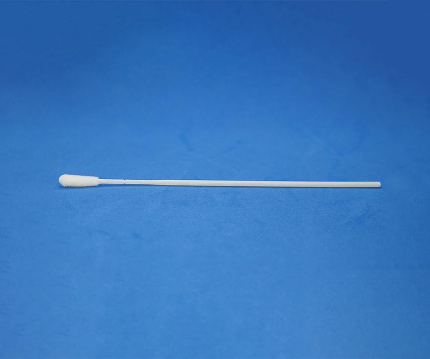 Mantacc 93050D 6'' Oropharyngeal Flocked Sampling Swab w/ABS Handle, 30mm Breakpoint