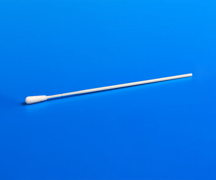 Mantacc 93050D 6'' Oropharyngeal Flocked Sampling Swab w/ABS Handle, 30mm Breakpoint