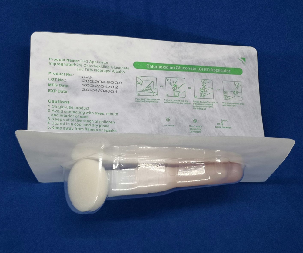 MCA-T30 3ml CHG Applicator Skin Disinfection Medical Swab