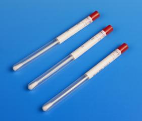 93050 Throat and Nose Sampling Swab with Red Cover Transport Tube
